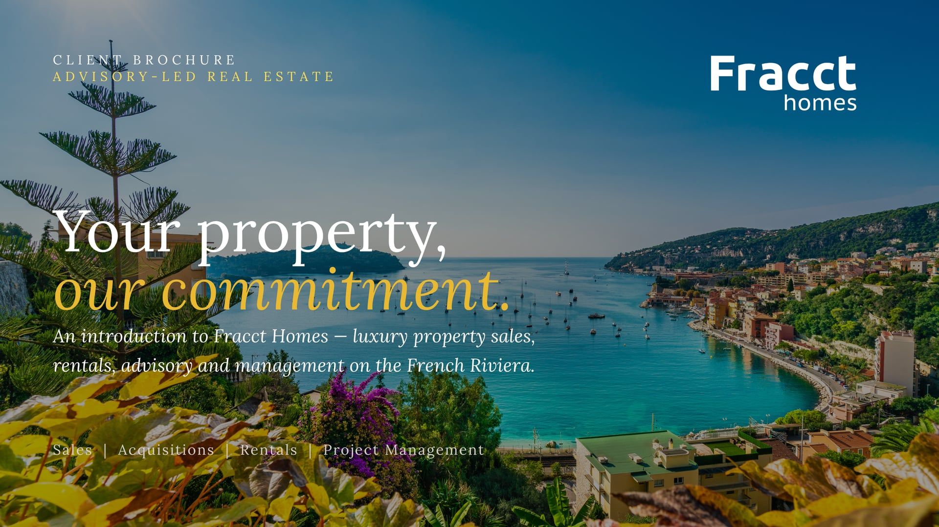 Fracct Homes company brochure cover